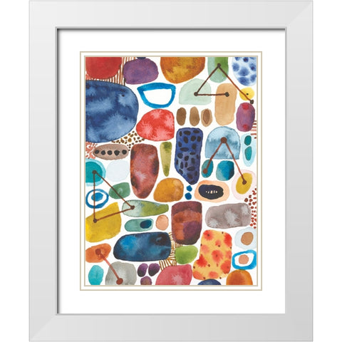 Alchemy II White Modern Wood Framed Art Print with Double Matting by Warrick, Cheryl