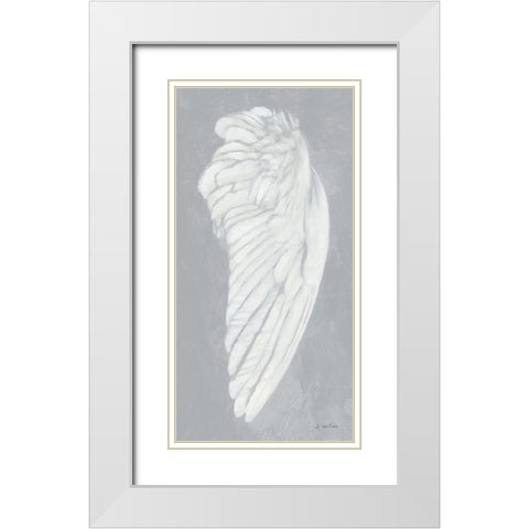 Wings III on Gray Flipped White Modern Wood Framed Art Print with Double Matting by Wiens, James