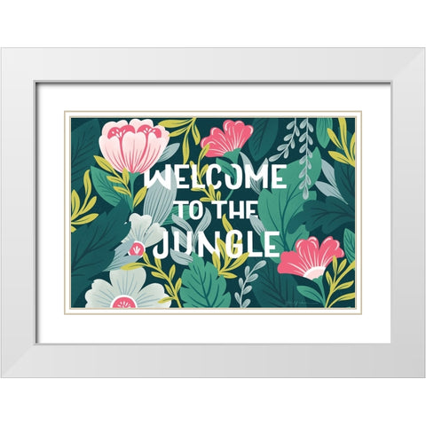 Lush Life I White Modern Wood Framed Art Print with Double Matting by Graham, Gia