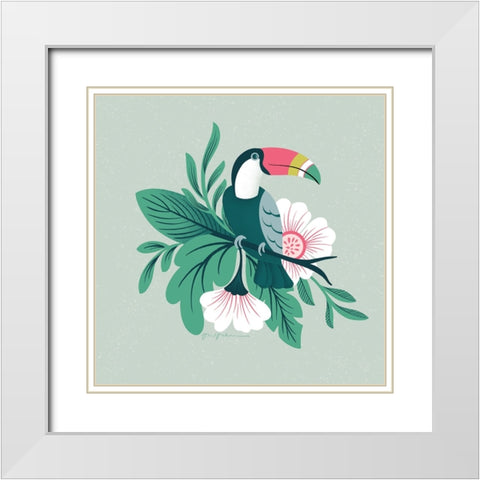 Lush Life II White Modern Wood Framed Art Print with Double Matting by Graham, Gia