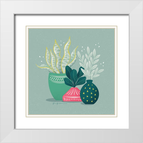 Lush Life VIII White Modern Wood Framed Art Print with Double Matting by Graham, Gia