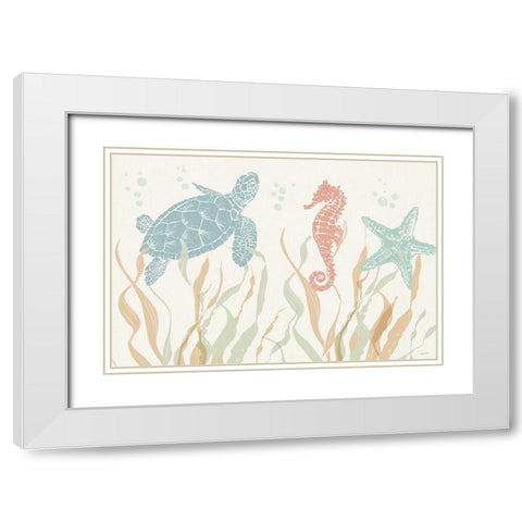 Seaside Style I White Modern Wood Framed Art Print with Double Matting by Tavoletti, Anne