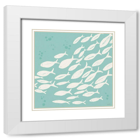 Seaside Style VII White Modern Wood Framed Art Print with Double Matting by Tavoletti, Anne