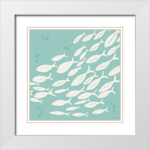 Seaside Style VII White Modern Wood Framed Art Print with Double Matting by Tavoletti, Anne