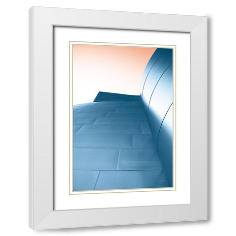 Skyscaper VIII Bright White Modern Wood Framed Art Print with Double Matting by Aledanda