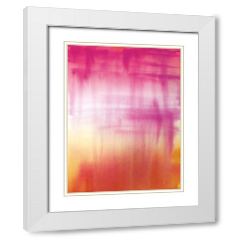 Dip Dye II Bright White Modern Wood Framed Art Print with Double Matting by Schlabach, Sue