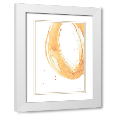 Bold Neon II White Modern Wood Framed Art Print with Double Matting by Charro, Mercedes Lopez
