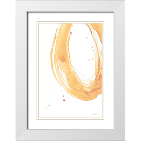 Bold Neon II White Modern Wood Framed Art Print with Double Matting by Charro, Mercedes Lopez