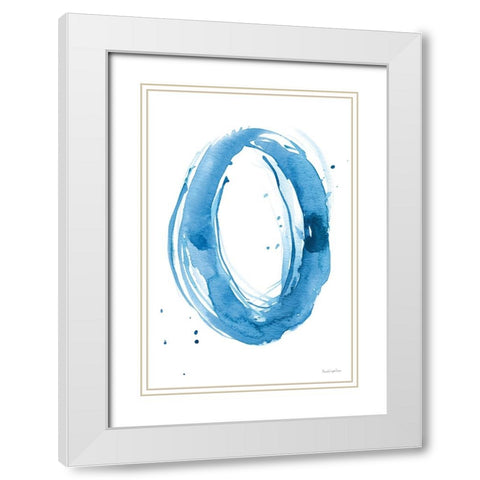 Bold Neon III White Modern Wood Framed Art Print with Double Matting by Charro, Mercedes Lopez