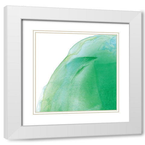Bright Swishes I White Modern Wood Framed Art Print with Double Matting by Rhue, Piper