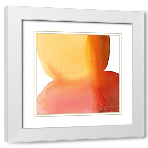 Bright Swishes II White Modern Wood Framed Art Print with Double Matting by Rhue, Piper