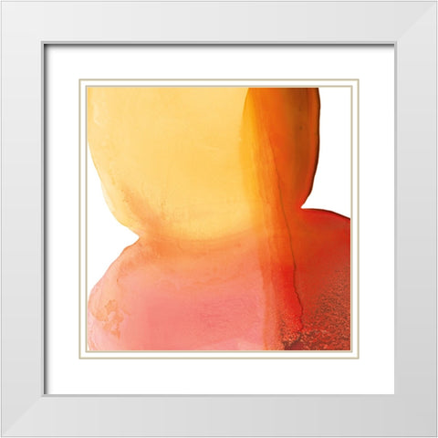 Bright Swishes II White Modern Wood Framed Art Print with Double Matting by Rhue, Piper