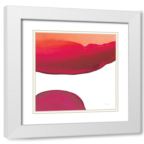 Bright Swishes III White Modern Wood Framed Art Print with Double Matting by Rhue, Piper