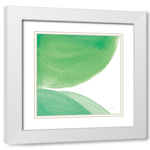 Bright Pools II White Modern Wood Framed Art Print with Double Matting by Rhue, Piper