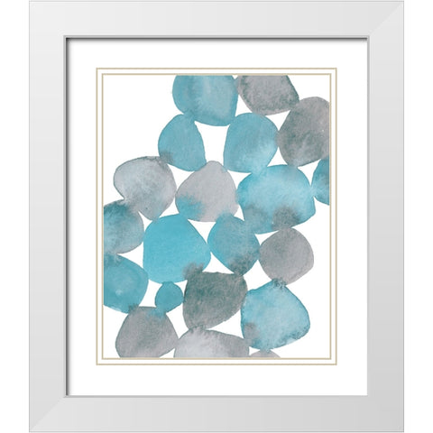 Boho Beautiful I Blue White Modern Wood Framed Art Print with Double Matting by Hershey, Moira
