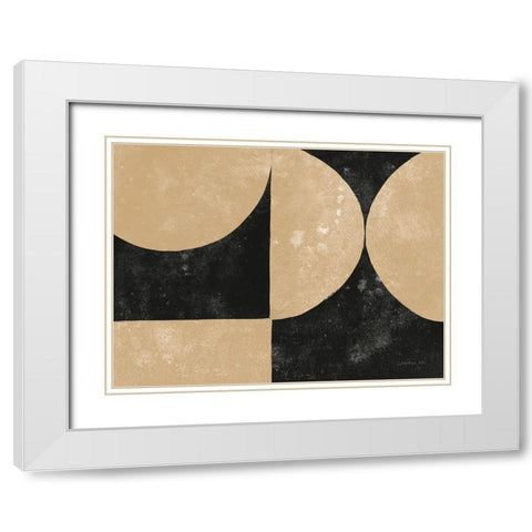 Strand VI BT White Modern Wood Framed Art Print with Double Matting by Nai, Danhui