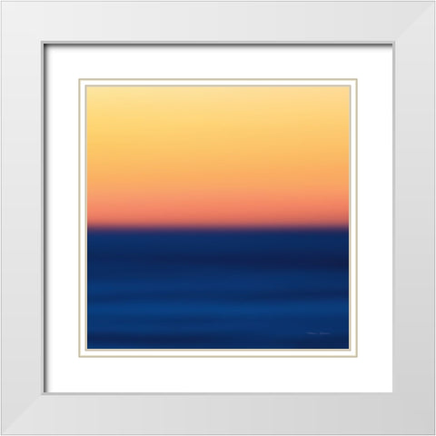 Fire Water Light White Modern Wood Framed Art Print with Double Matting by Gendreau, Katherine