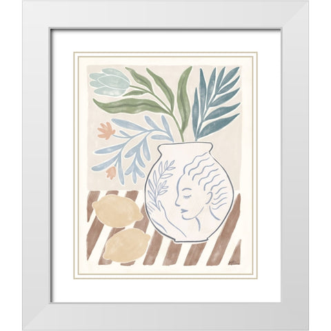 Cyprus IV Neutral White Modern Wood Framed Art Print with Double Matting by Penner, Janelle