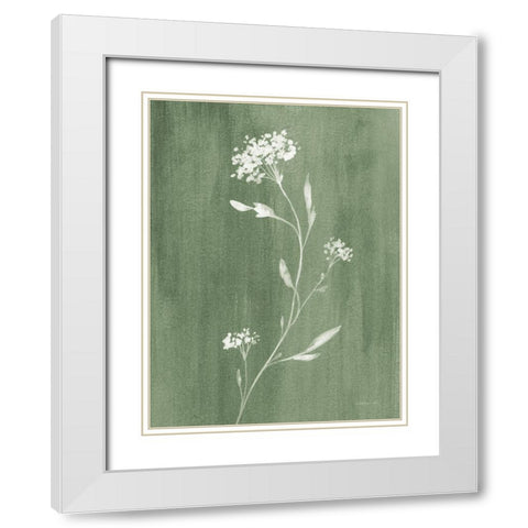 Simple Nature IV Sage White Modern Wood Framed Art Print with Double Matting by Nai, Danhui