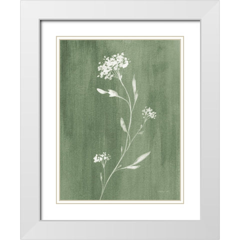 Simple Nature IV Sage White Modern Wood Framed Art Print with Double Matting by Nai, Danhui