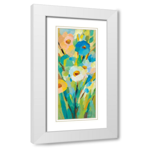 Sunshine Branches I White Modern Wood Framed Art Print with Double Matting by Vassileva, Silvia