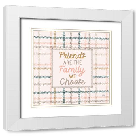 Festive Friendsgiving V White Modern Wood Framed Art Print with Double Matting by Marshall, Laura