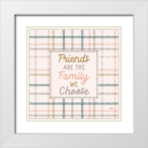Festive Friendsgiving V White Modern Wood Framed Art Print with Double Matting by Marshall, Laura