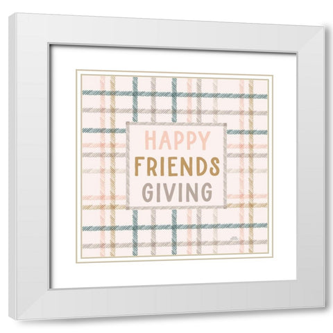 Festive Friendsgiving VI White Modern Wood Framed Art Print with Double Matting by Marshall, Laura