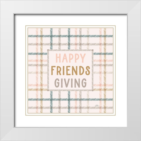 Festive Friendsgiving VI White Modern Wood Framed Art Print with Double Matting by Marshall, Laura