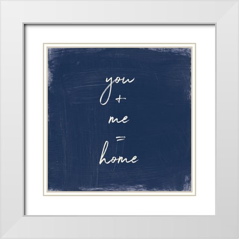 My Home Inspiration I Indigo White Modern Wood Framed Art Print with Double Matting by Portfolio, Wild Apple
