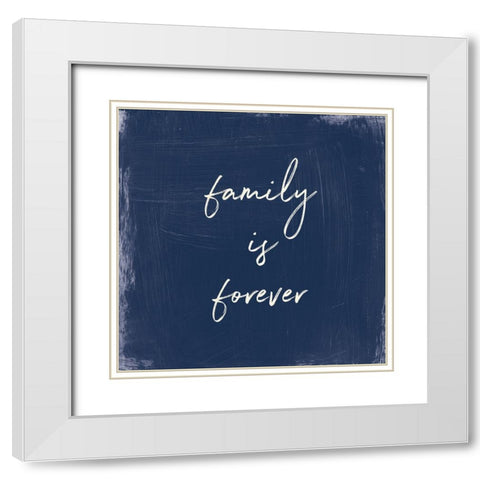 My Home Inspiration III Indigo White Modern Wood Framed Art Print with Double Matting by Portfolio, Wild Apple