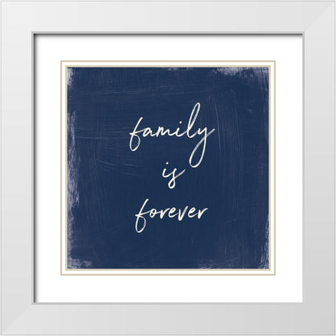 My Home Inspiration III Indigo White Modern Wood Framed Art Print with Double Matting by Portfolio, Wild Apple