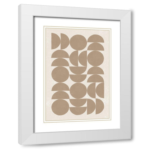 Make it Mod II v2 White Modern Wood Framed Art Print with Double Matting by Hershey, Moira