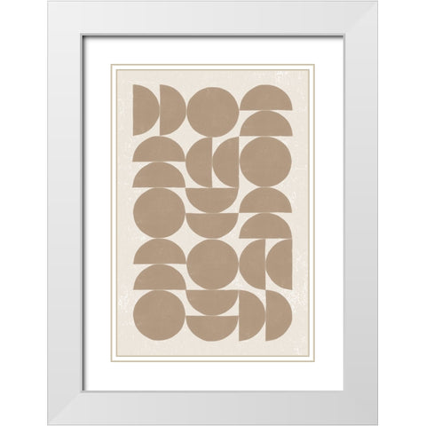 Make it Mod II v2 White Modern Wood Framed Art Print with Double Matting by Hershey, Moira