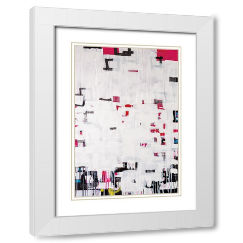 Bits and Bytes White Modern Wood Framed Art Print with Double Matting by Youngstrom, Kent