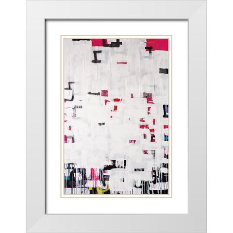 Bits and Bytes White Modern Wood Framed Art Print with Double Matting by Youngstrom, Kent