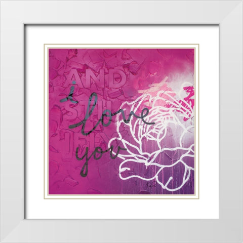 And Still I Fly Sq White Modern Wood Framed Art Print with Double Matting by Youngstrom, Kent