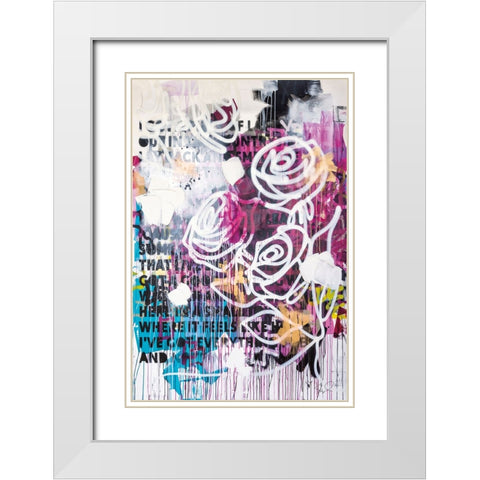 Ive Got Everything v2 White Modern Wood Framed Art Print with Double Matting by Youngstrom, Kent