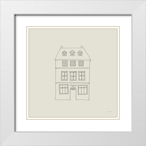 Buildings of London IV Sq White Modern Wood Framed Art Print with Double Matting by Tillmon, Avery