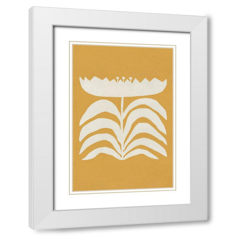 Delighted II Yellow Vertical White Modern Wood Framed Art Print with Double Matting by Hershey, Moira