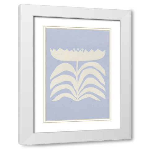 Delighted II Lavender Vertical White Modern Wood Framed Art Print with Double Matting by Hershey, Moira