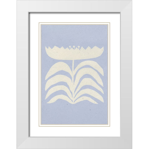 Delighted II Lavender Vertical White Modern Wood Framed Art Print with Double Matting by Hershey, Moira