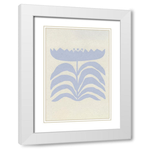 Delighted III Lavender Vertical White Modern Wood Framed Art Print with Double Matting by Hershey, Moira