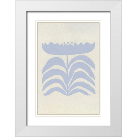 Delighted III Lavender Vertical White Modern Wood Framed Art Print with Double Matting by Hershey, Moira