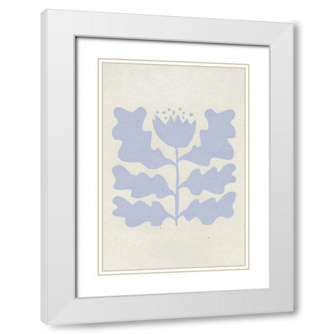 Delighted IV Lavender Vertical White Modern Wood Framed Art Print with Double Matting by Hershey, Moira