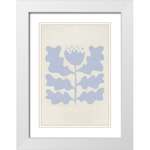 Delighted IV Lavender Vertical White Modern Wood Framed Art Print with Double Matting by Hershey, Moira