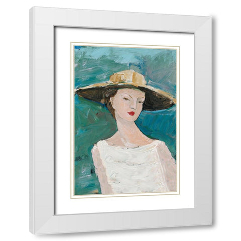 Flea Market Portrait I v2 White Modern Wood Framed Art Print with Double Matting by Tillmon, Avery