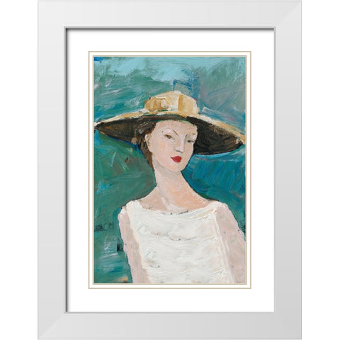 Flea Market Portrait I v2 White Modern Wood Framed Art Print with Double Matting by Tillmon, Avery