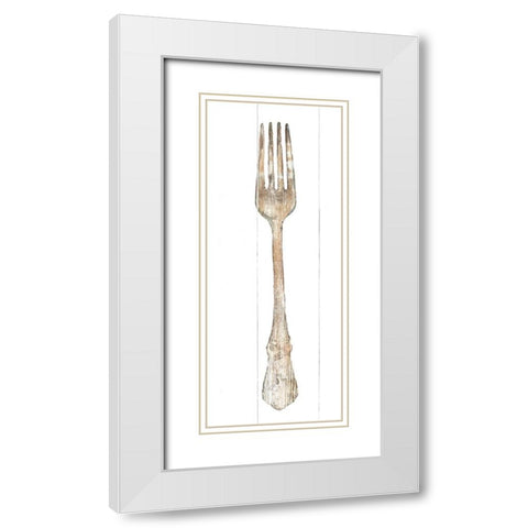 Setting the Table II Light White Modern Wood Framed Art Print with Double Matting by Wild Apple Portfolio