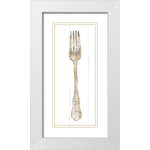 Setting the Table II Light White Modern Wood Framed Art Print with Double Matting by Wild Apple Portfolio